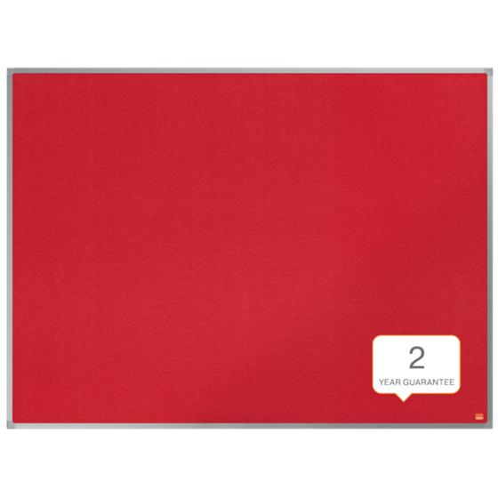Tablero De Noticias De Fieltro Nobo Essence 1200X900Mm Rojo