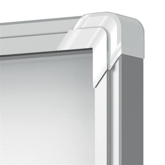 Vitrina De Interior Nobo Para 18 Hojas A4 Con Superficie Magnética Y Puerta Deslizante Blanco