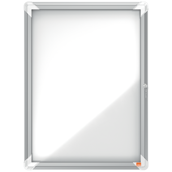 Vitrina De Interior Nobo Para 4 Hojas A4 Con Superficie Blanca Magnética Blanco