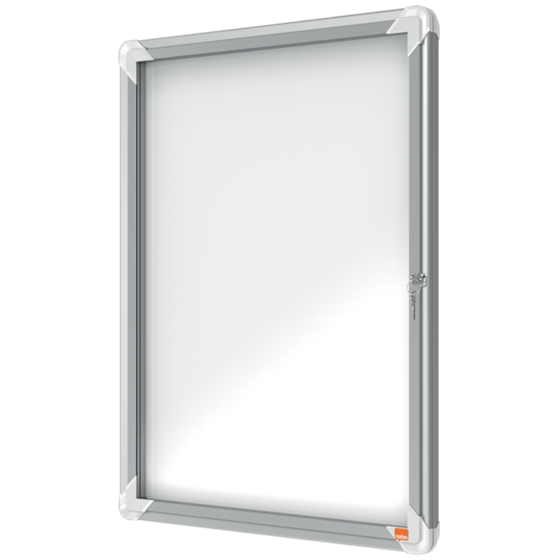 Vitrina De Interior Nobo Para 4 Hojas A4 Con Superficie Blanca Magnética Blanco