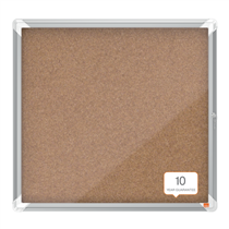 Vitrina De Interior Nobo Para 6 Hojas A4 Con Superficie De Corcho Natural