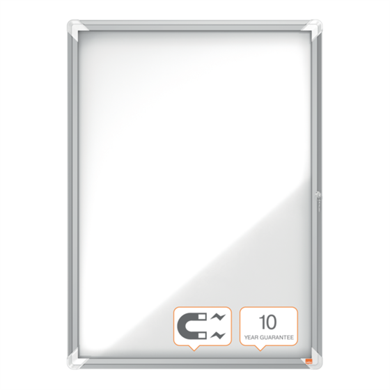 Vitrina De Interior Nobo Para 9 Hojas A4 Con Superficie Blanca Magnética Blanco