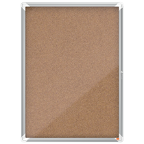 Vitrina De Interior Nobo Para 9 Hojas A4 Con Superficie De Corcho Natural