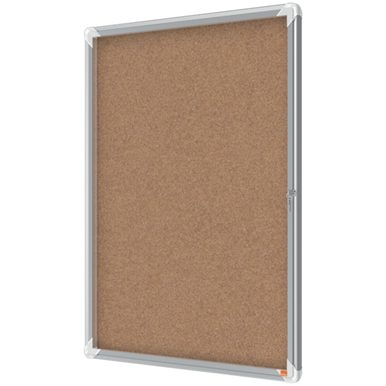 Vitrina De Interior Nobo Para 9 Hojas A4 Con Superficie De Corcho Natural