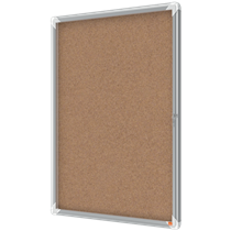 Vitrina De Interior Nobo Para 9 Hojas A4 Con Superficie De Corcho Natural