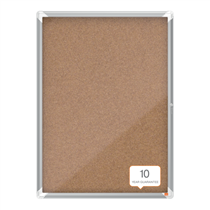 Vitrina De Interior Nobo Para 9 Hojas A4 Con Superficie De Corcho Natural