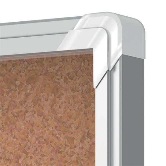 Vitrina Nobo Premium Plus Con Fondo De Corcho 8Xa4 Natural
