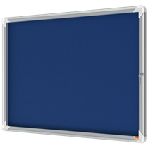 Vitrina Nobo Premium Plus Con Fondo De Fieltro 8Xa4, Azul Azul