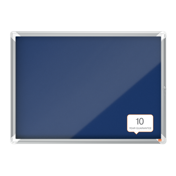 Vitrina Nobo Premium Plus Con Fondo De Fieltro 8Xa4, Azul Azul