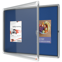 Vitrina Nobo Premium Plus Con Fondo De Fieltro 8Xa4, Azul Azul