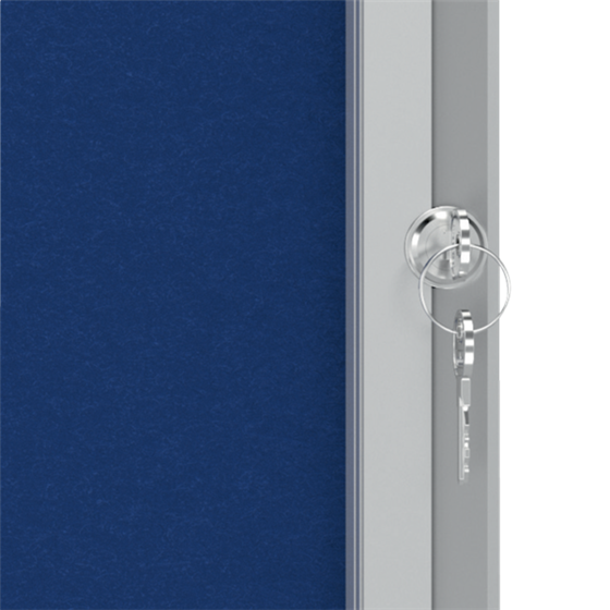 Vitrina Nobo Premium Plus Con Fondo De Fieltro 8Xa4, Azul Azul