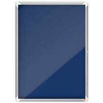 Vitrina Nobo Premium Plus Con Fondo De Fieltro 9Xa4, Gris Azul