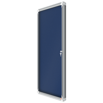 Vitrina Nobo Premium Plus Con Fondo De Fieltro 9Xa4, Gris Azul