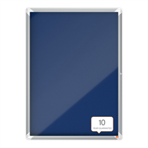 Vitrina Nobo Premium Plus Con Fondo De Fieltro 9Xa4, Gris Azul