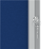Vitrina Nobo Premium Plus Con Fondo De Fieltro 9Xa4, Gris Azul
