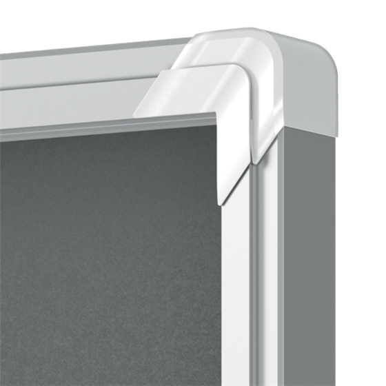 Vitrina Nobo Premium Plus De Puerta Corredera Con Fondo De Fieltro 18Xa4 Hojas, Azul Gris