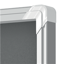 Vitrina Nobo Premium Plus De Puerta Corredera Con Fondo De Fieltro 18Xa4 Hojas, Azul Gris