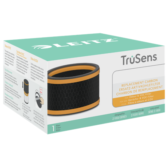 Filtro De Carbono De Repuesto Para Filtro De Olores Y Cov Para El Purificador Pequeño Leitz Trusens Z-1000, 1 Paquete