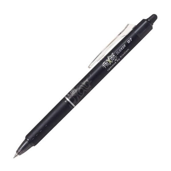 Bolígrafo Borrable Roller PILOT Frixion Clicker Color Negro
