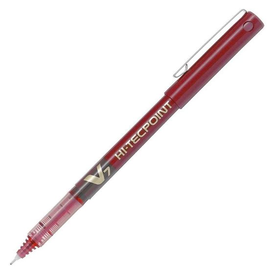 Bolígrafo Roller PILOT V7 Hi-Tecpoint Color Rojo
