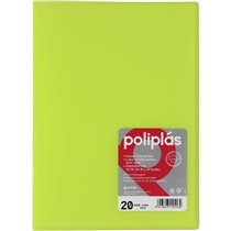 Carpeta Fundas GRAFOPLAS Poliplas Din-A4 20 Hojas Color Verde Translucido