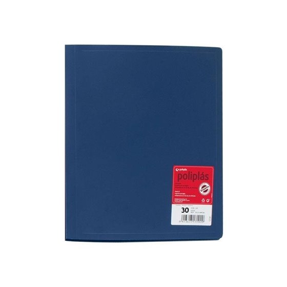 Carpeta Fundas GRAFOPLAS Poliplas Din-A4 30 Hojas Color Azul