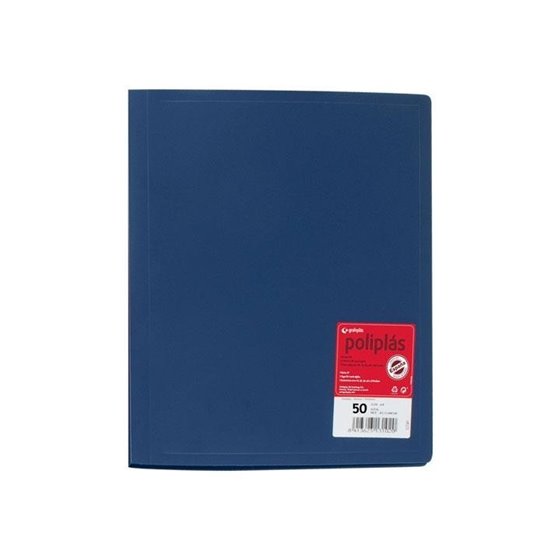 Carpeta Fundas GRAFOPLAS Poliplas Din-A4 50 Hojas Color Azul