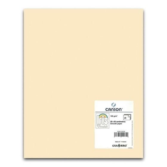 Cartulina CANSON Iris Vivaldi 50 x 65 cm. 185 g. Color Carne