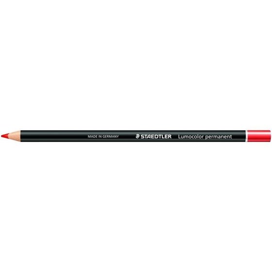 Lapicero STAEDTLER Lumocolor Glasochrom Permanente 108 20 Color Rojo