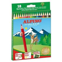 Lápices Colores Hexagonales ALPINO Envase 18 COLORES