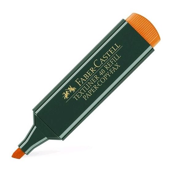Marcador Fluorescente FABER-CASTELL Textliner 48 Color Naranja