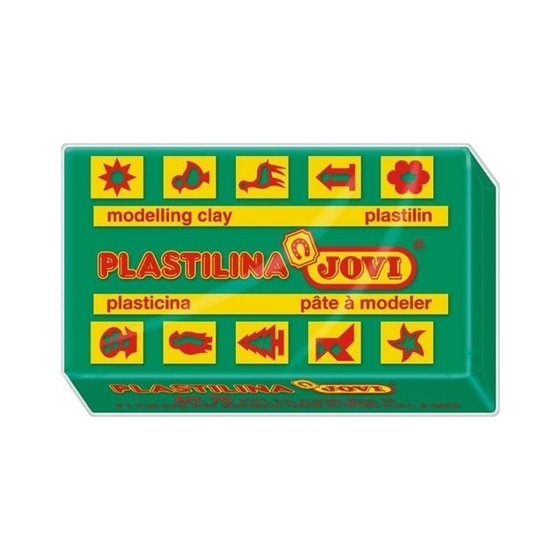 Plastilina JOVI 70 50 g. Color Verde Oscuro