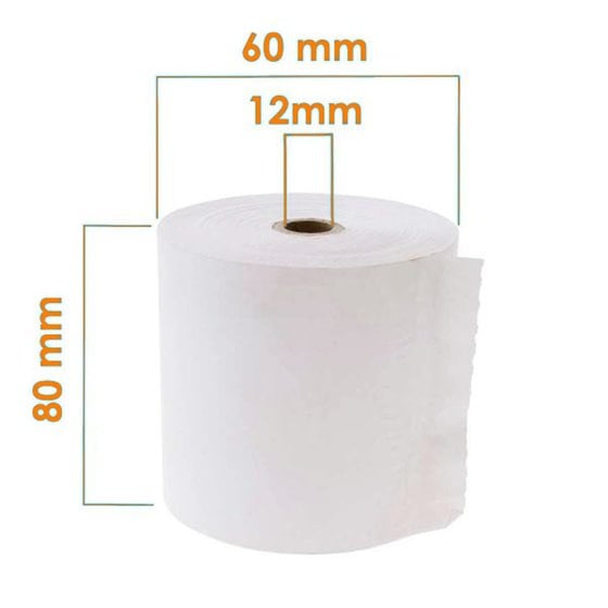 Rollo Papel Térmico RUIFERPA Tamaño 80 x 60 mm.