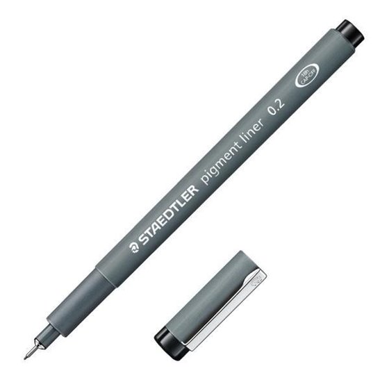 Rotulador Calibrado STAEDTLER 308 Pigment Liner Trazo 0.2 mm.