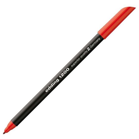 Rotulador Permanente EDDING Nº 1200 Color Rojo