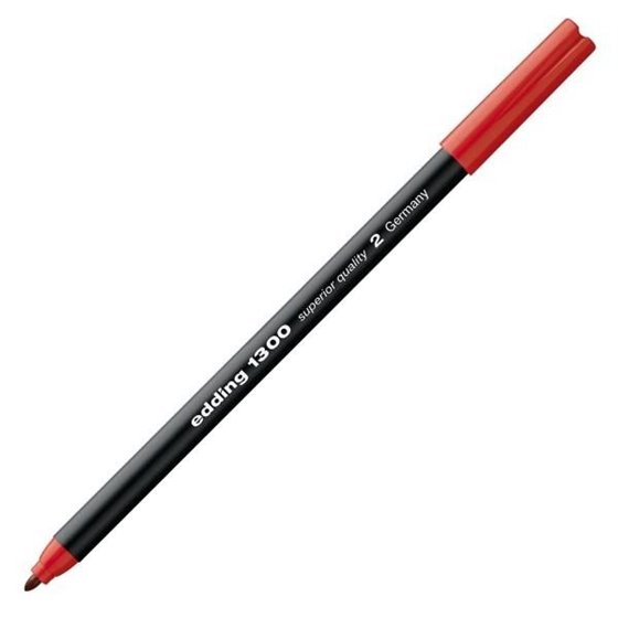 Rotulador Permanente EDDING Nº 1300 Color Rojo