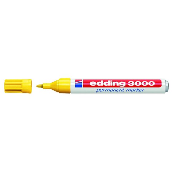 Rotulador Permanente EDDING Nº 3000 Color Amarillo