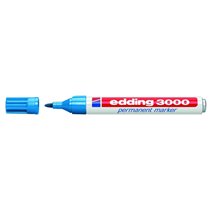 Rotulador Permanente EDDING Nº 3000 Color Azul Claro