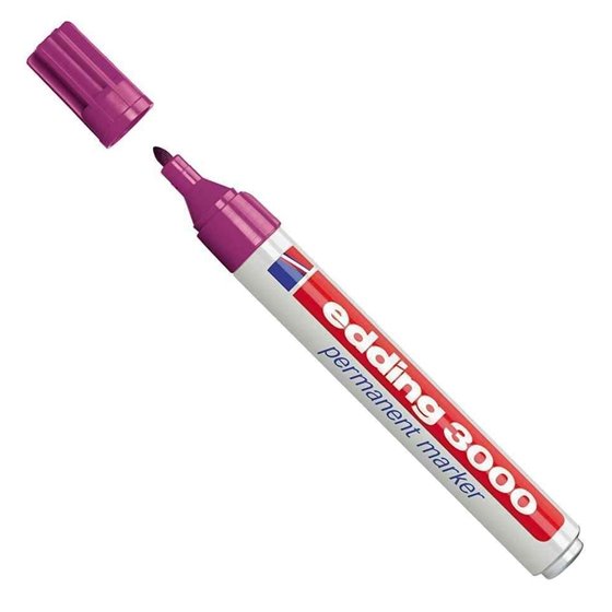 Rotulador Permanente EDDING Nº 3000 Color Magenta
