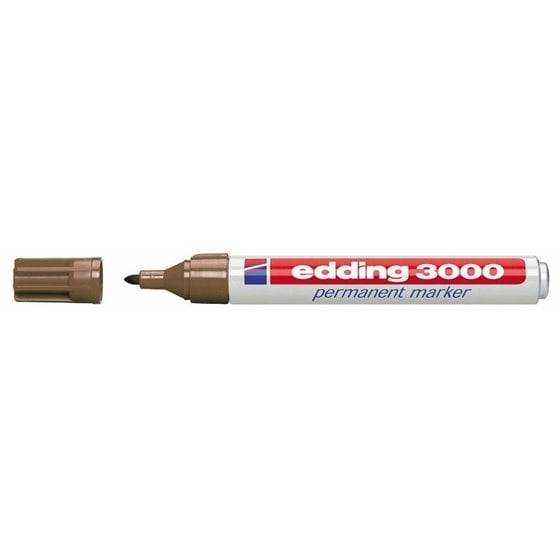 Rotulador Permanente EDDING Nº 3000 Color Marrón