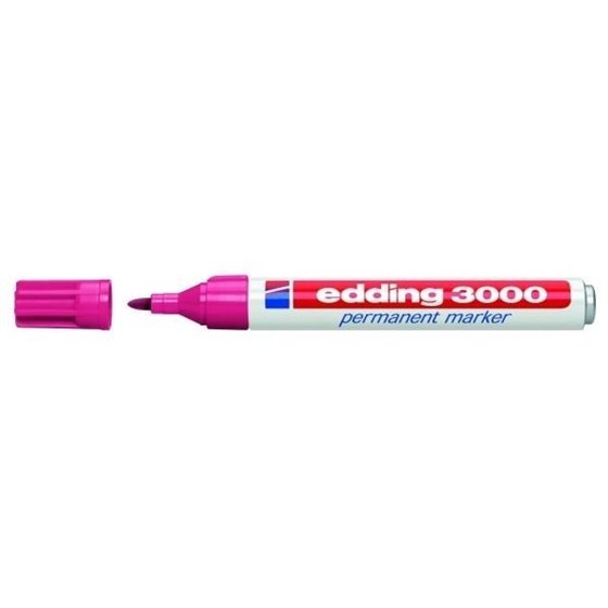 Rotulador Permanente EDDING Nº 3000 Color Rosa