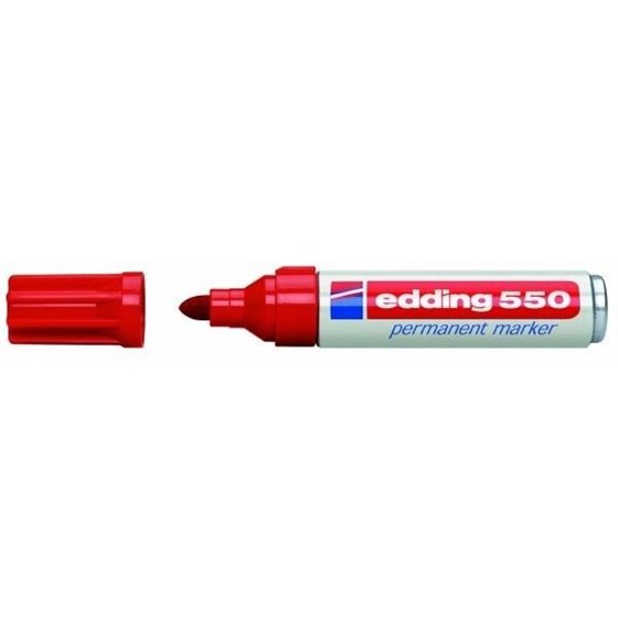 Rotulador Permanente EDDING Nº 550 Color Rojo
