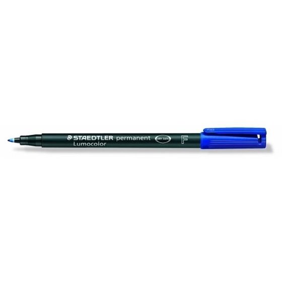 Rotulador Permanente STAEDTLER Lumocolor 318 Punta Fina Color Azul