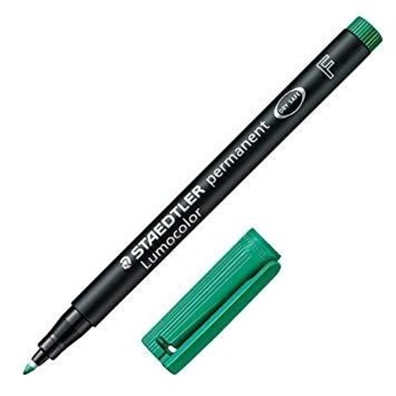 Rotulador Permanente STAEDTLER Lumocolor 318 Punta Fina Color Verde