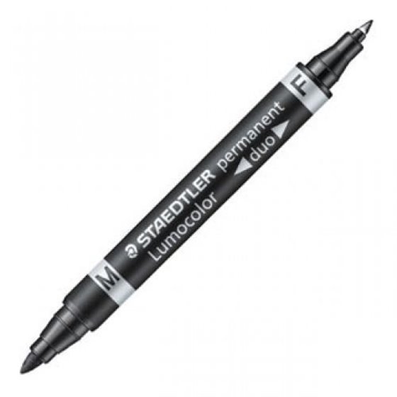 Rotulador Permanente STAEDTLER Lumocolor Duo 348 Color Negro