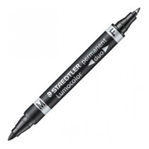 Rotulador Permanente STAEDTLER Lumocolor Duo 348 Color Negro