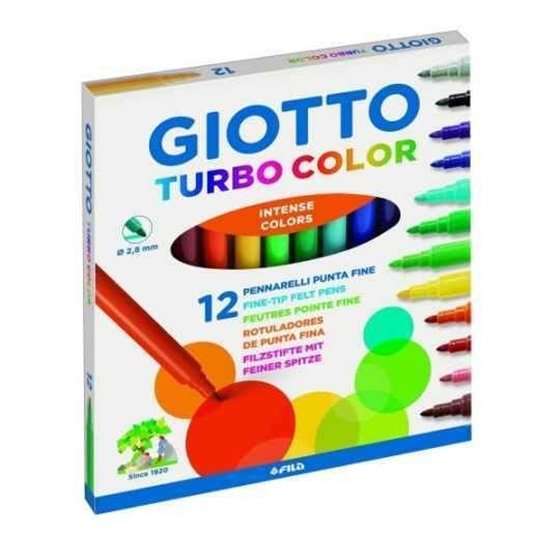 Rotuladores GIOTTO Turbo Color Envase 12 COLORES