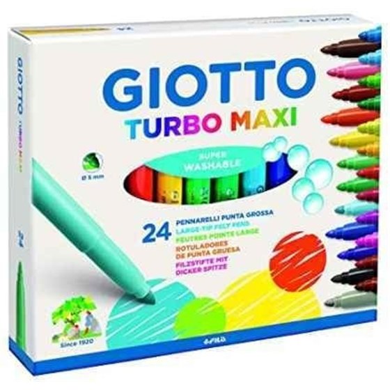 Rotuladores GIOTTO Turbo Maxi Envase 24 COLORES