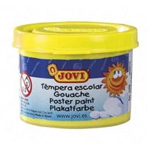 Témpera Escolar JOVI 35 ml. Color Amarillo Limón