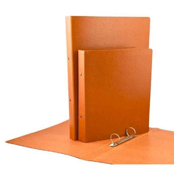 Carpeta Archivador MARIOLA 4º Natural Cuero Modelo 2 anillas 40 mm.